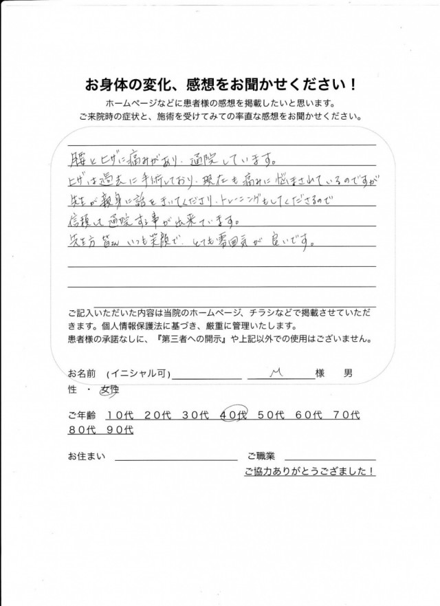 アンケート用紙